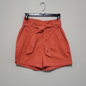 Sundry Star Paper Bag Short Cut Belted Coral Lightweight Comfort Tag Size 27